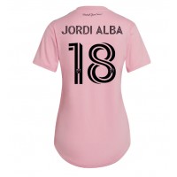 Inter Miami Jordi Alba #18 Hjemmebanetrøje Dame 2023-24 Kortærmet